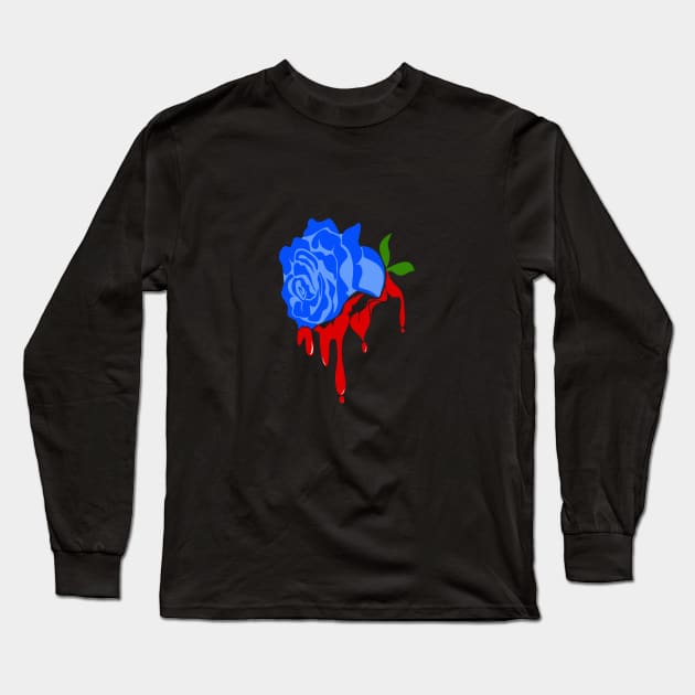 The Hermetic Order of the Blue Rose Long Sleeve T-Shirt by colouredwolfe11